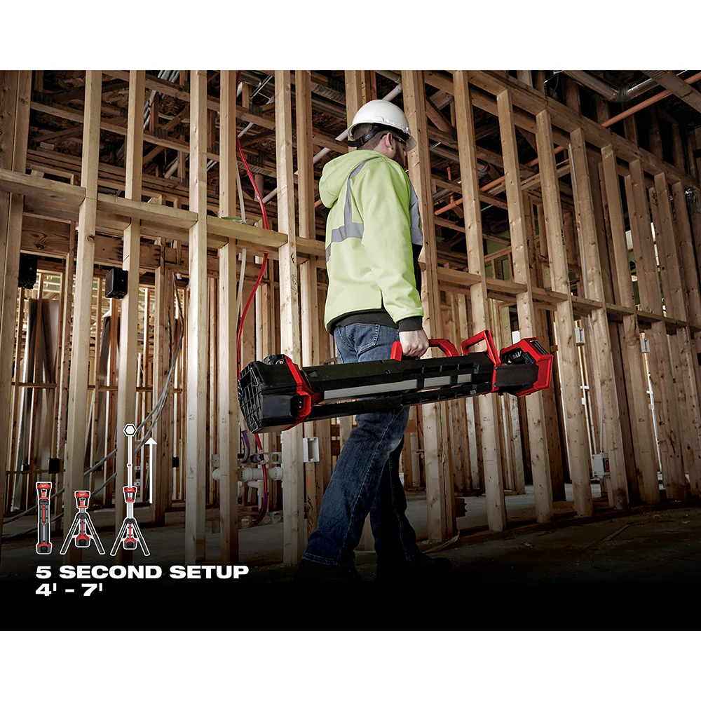 Milwaukee 2131-20 M18 18V Li-Ion ROCKET Dual Power Tower Light - Bare Tool