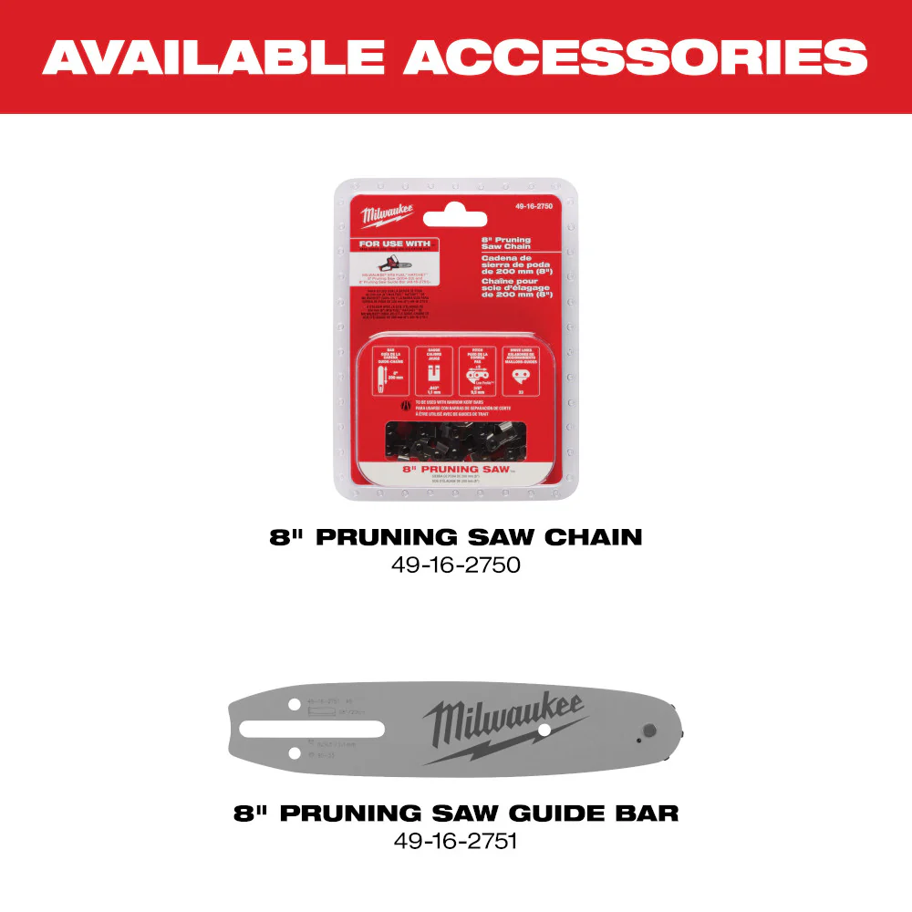 Milwaukee 3004-20 M18 FUEL 18V HATCHET 8 Cordless Pruning Saw - Bare Tool