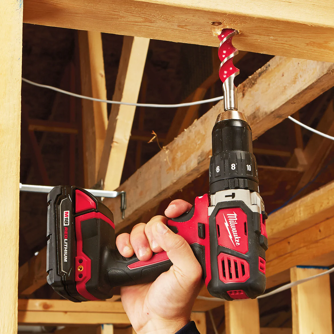 Milwaukee 2607-22CT M18 18V Compact 1/2 Hammer Drill/Driver w/ Batteries