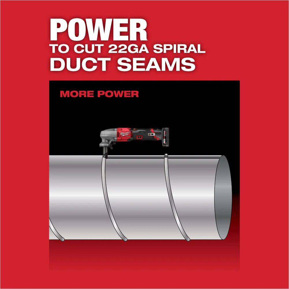 Milwaukee 2476-20PD M12 FUEL 12V 16 Gauge Variable Speed Nibbler w/Punch/Die Set