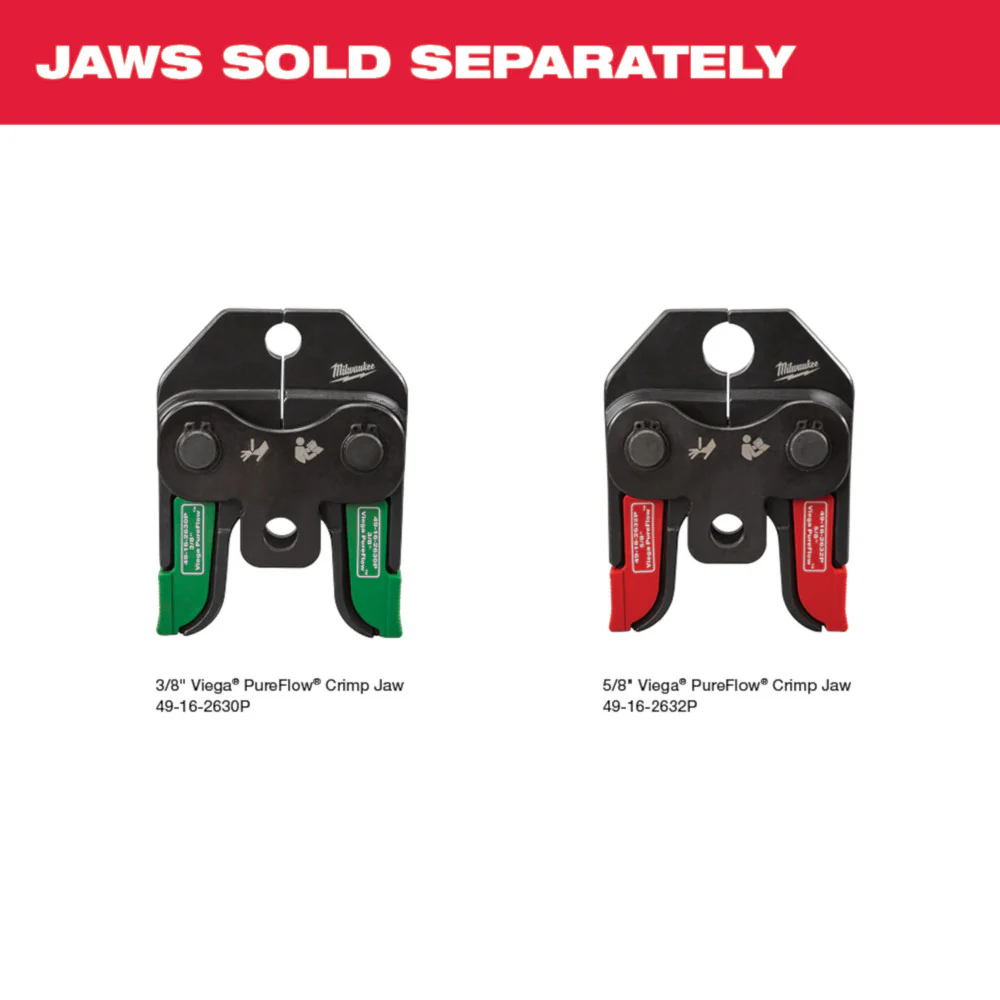 Milwaukee 2674-22P M18 18V Li-Ion Short Throw Press Tool Kit w/ PEX Crimp Jaws