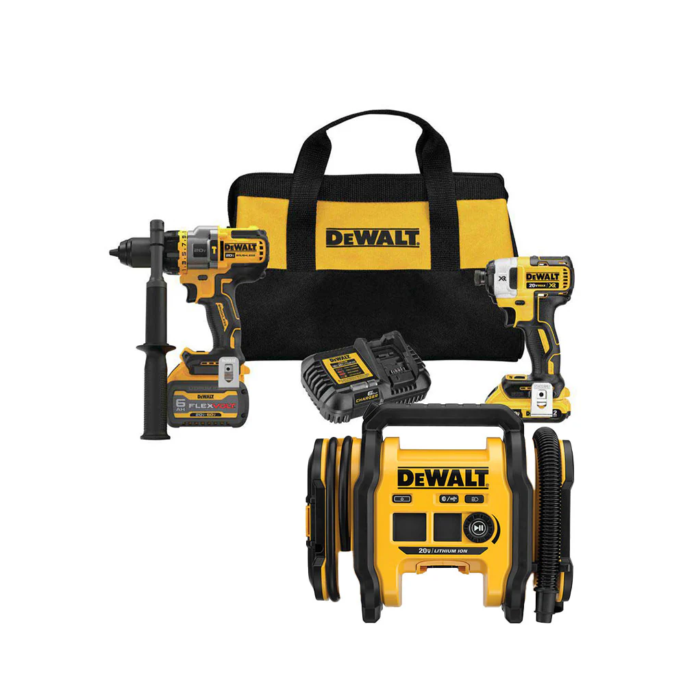 DeWALT DCK2100D1T1-KIT 20V Cordless Hammer Drill/Driver Kit w/ Air Inflator