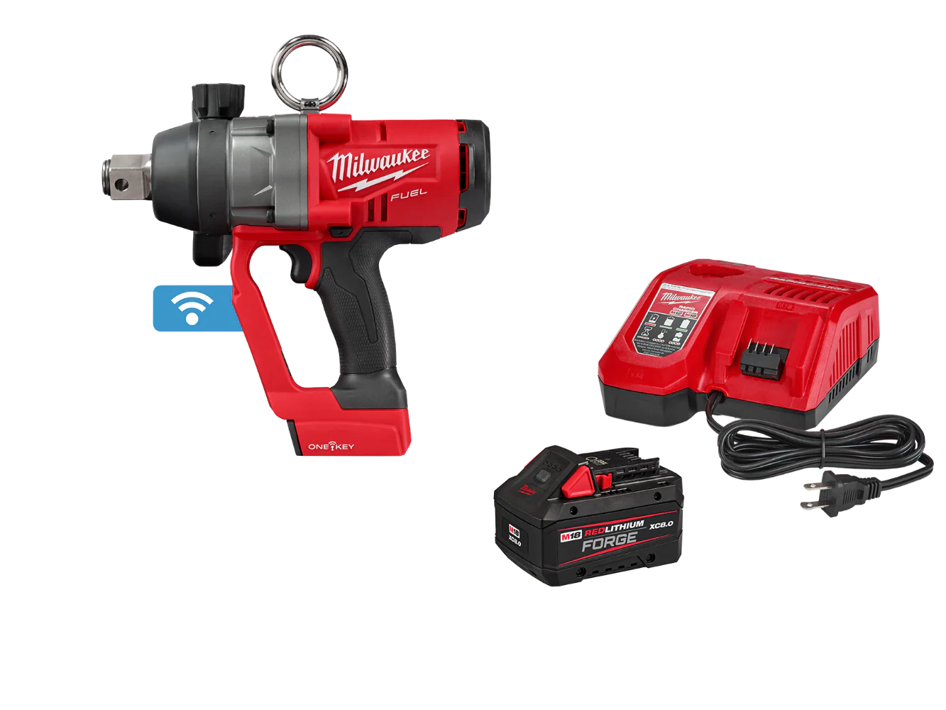 Milwaukee 2867-20x8SK M18 FUEL 1 High Torque Impact Wrench w/ 8AH Starter Kit