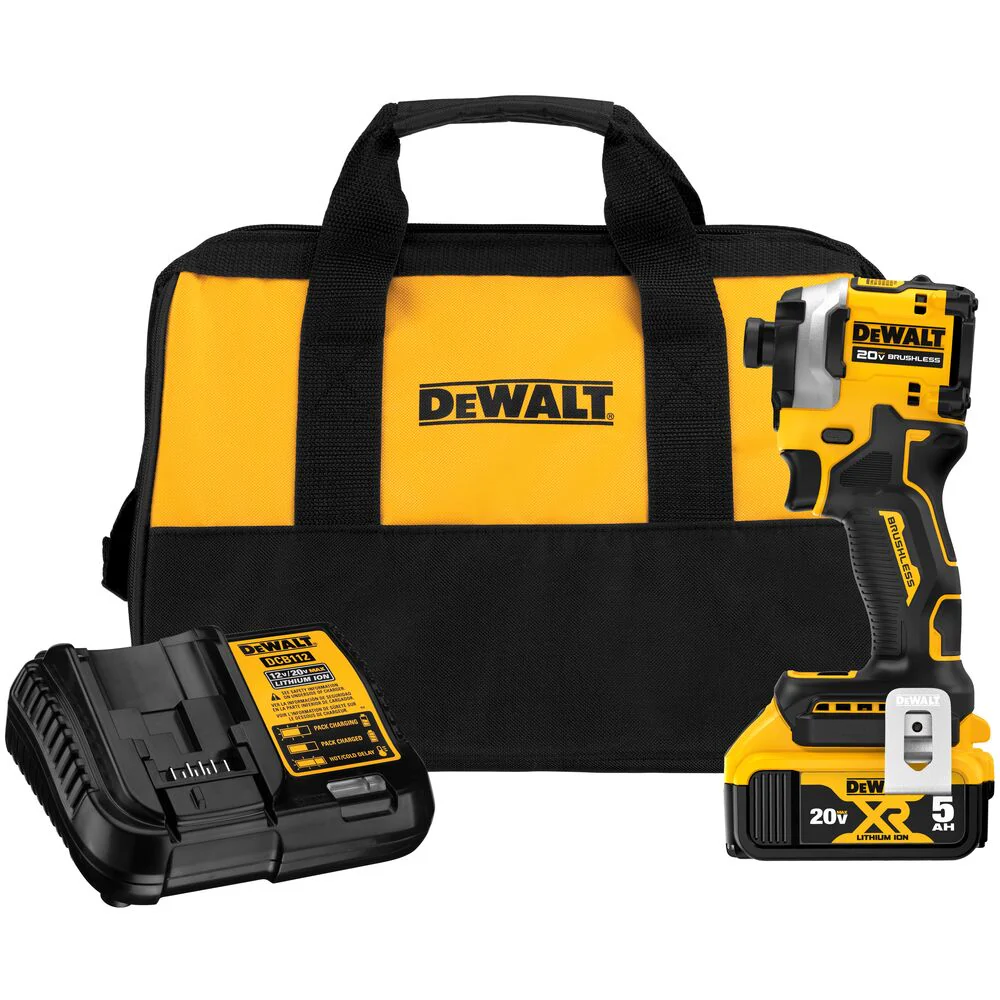 DeWALT DCF850P1 20V MAX ATOMIC 1/4 Cordless Brushless Impact Driver Kit