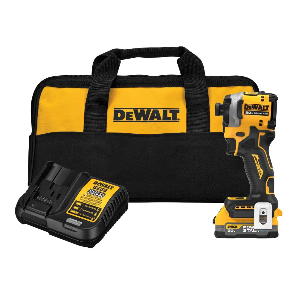 DeWALT DCF850E1 20V ATOMIC MAX 1/4 Impact Driver Kit w/ POWERSTACK