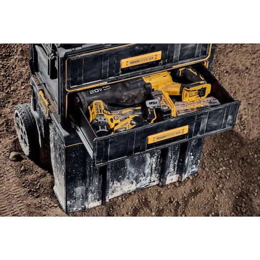 DeWALT DWST08320 TOUGHSYSTEM 2.0�Two Drawer Unit w/ Auto Connect Side Latches