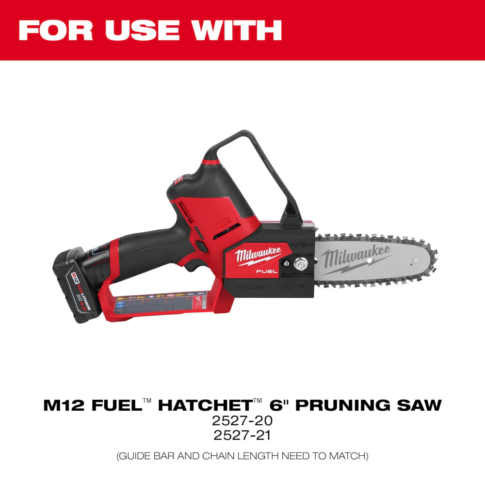 Milwaukee 49-16-2732 6 Saw Chain for M12 FUEL HATCHET 6 Pruning Saw