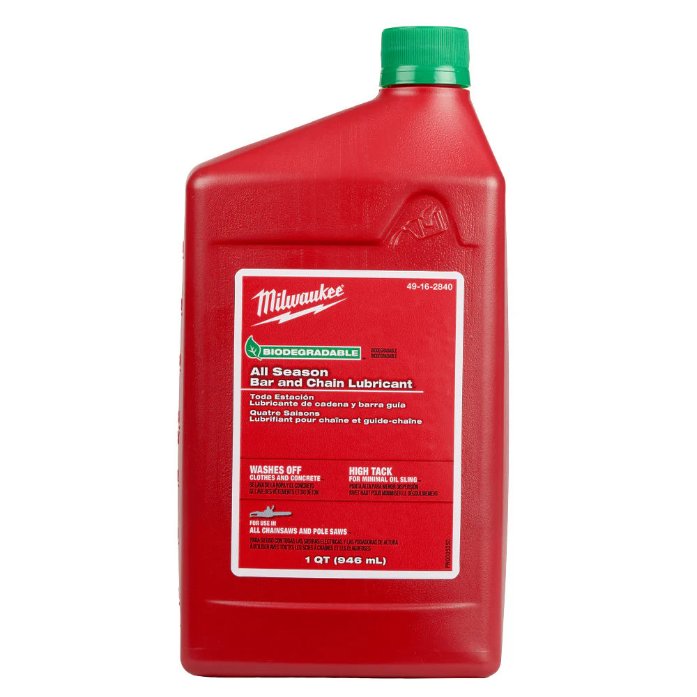 Milwaukee 49-16-2840 1 Quart Biodegradable All Season Bar and Chain Lubricant