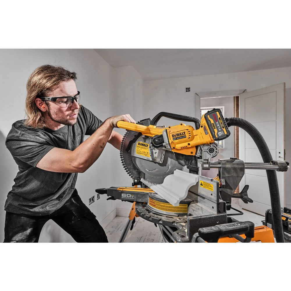 DeWALT DCS781X1 60V 12 MAX Brushless Li-Ion Double Bevel Sliding Miter Saw