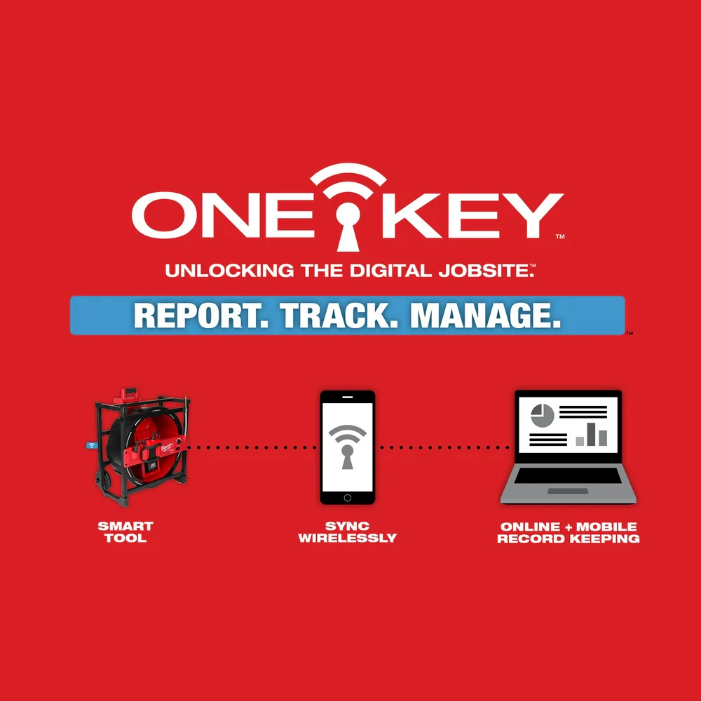 Milwaukee 2819-22 M18 FUEL 18V High Speed Chain Snake Kit for 1-1/2 � 4 Pipes