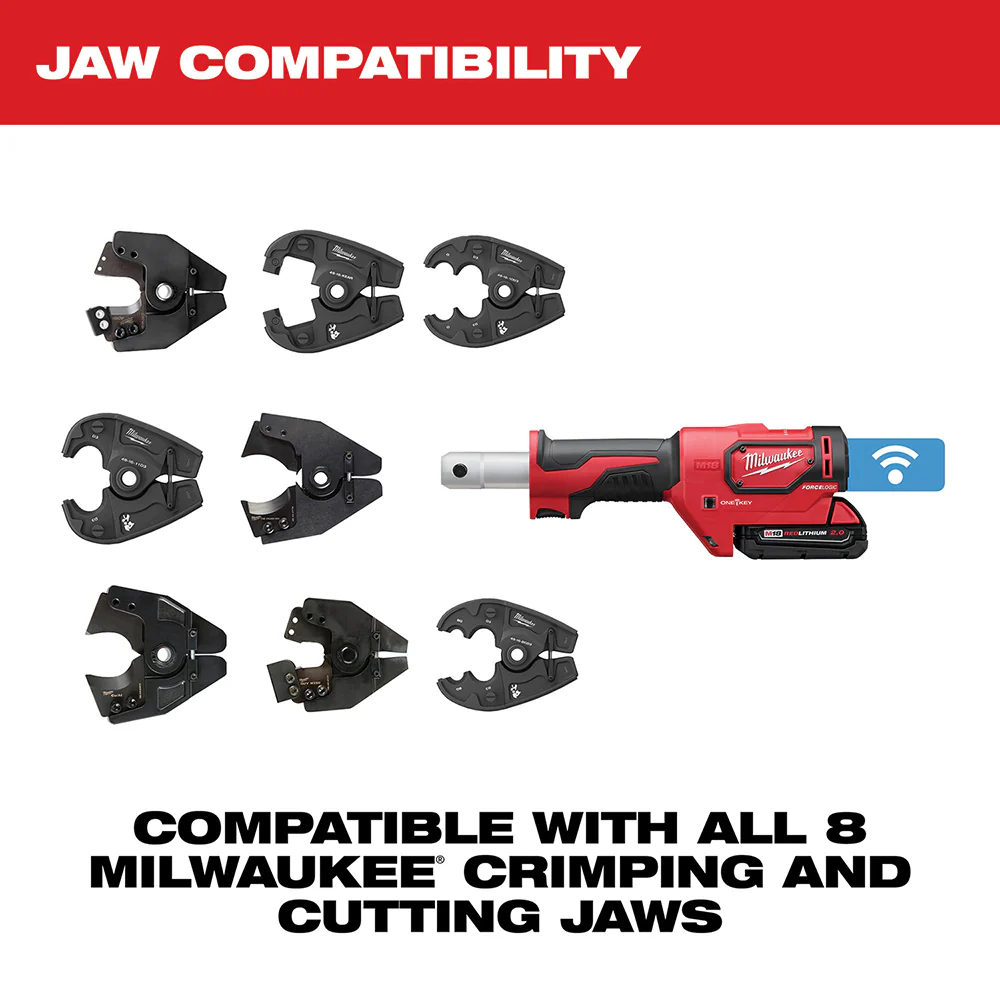 Milwaukee 2678-82 M18 18V 6 Ton Cordless Snub-Nosed Crimper - Reconditioned