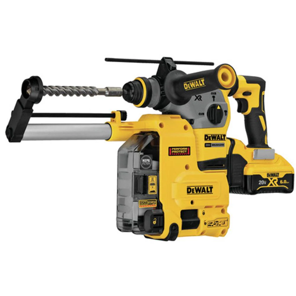 DeWALT DCH293R2DH�20V 1-1/8 Inch SDS-Plus Dust Extractor Rotary Hammer