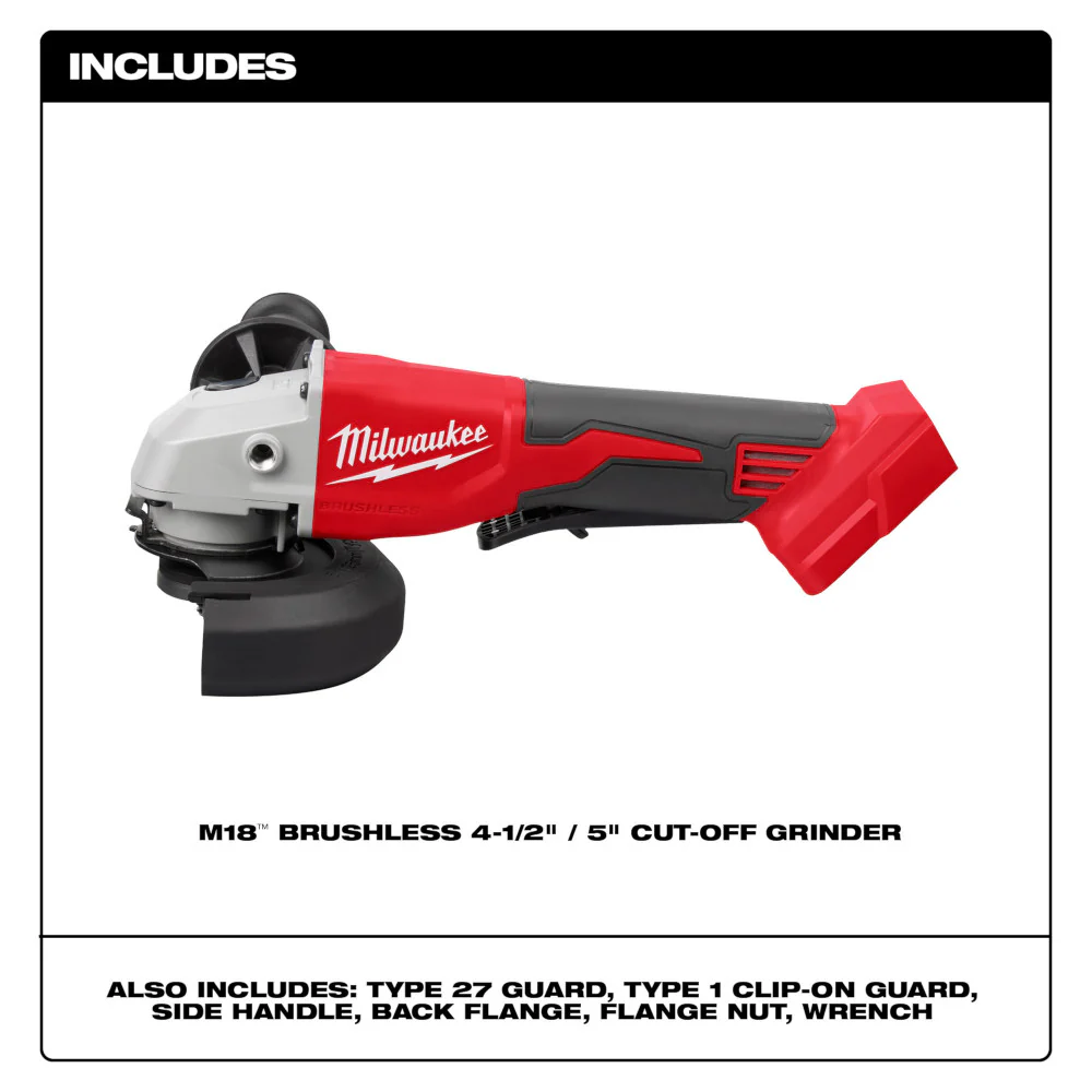 Milwaukee 2686-20 M18 18V 4-1/2 / 5 Cut-Off Grinder Paddle Switch - Bare Tool