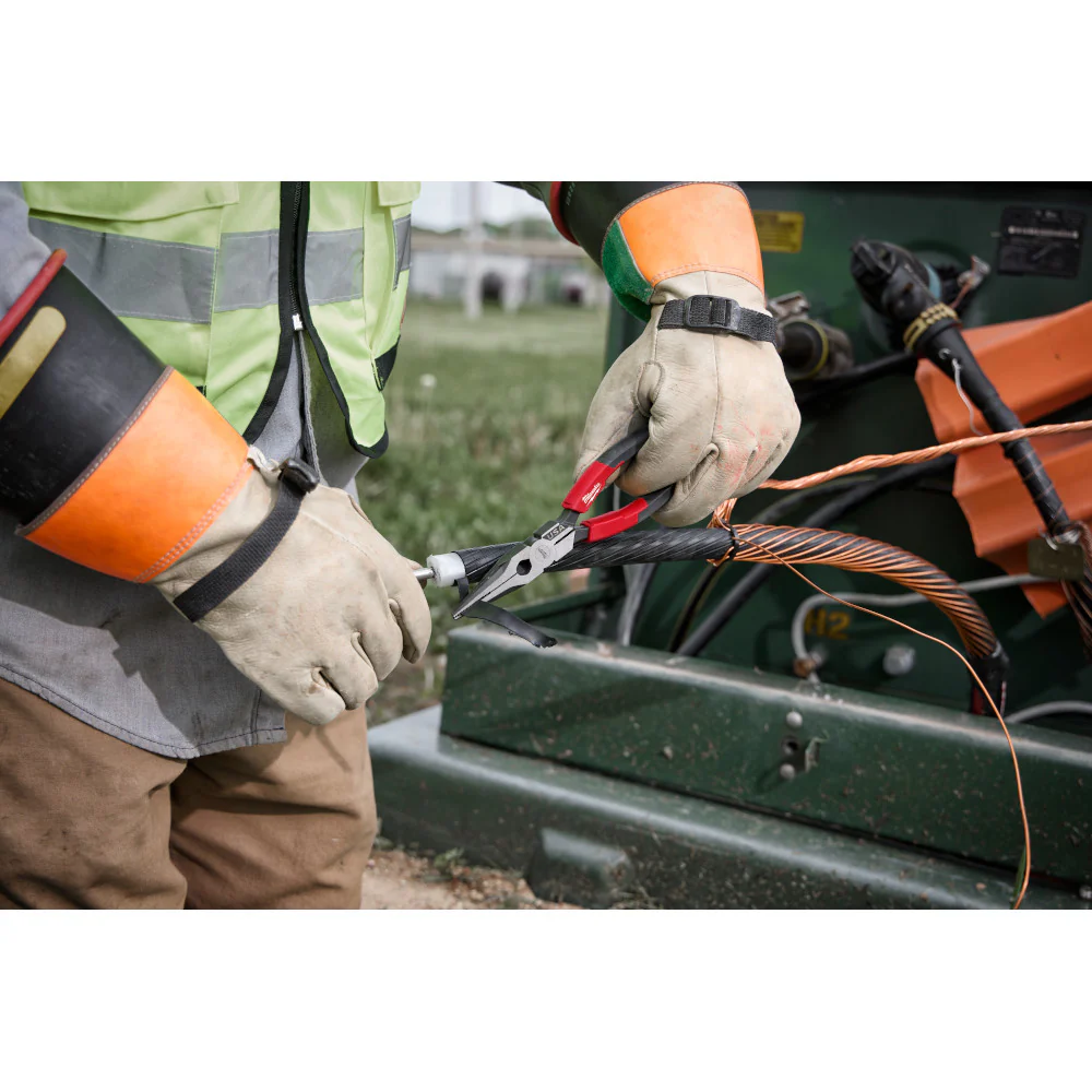 Milwaukee MT555 8 Long Nose Comfort Grip Pliers - Made In USA