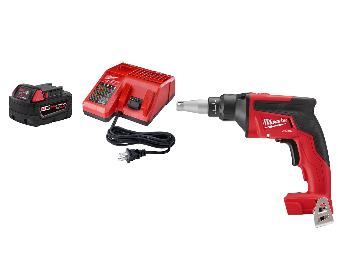Milwaukee 48-59-1850DRY M18 18V REDLITHIUM XC5.0 Starter Kit w/ Drywall Gun