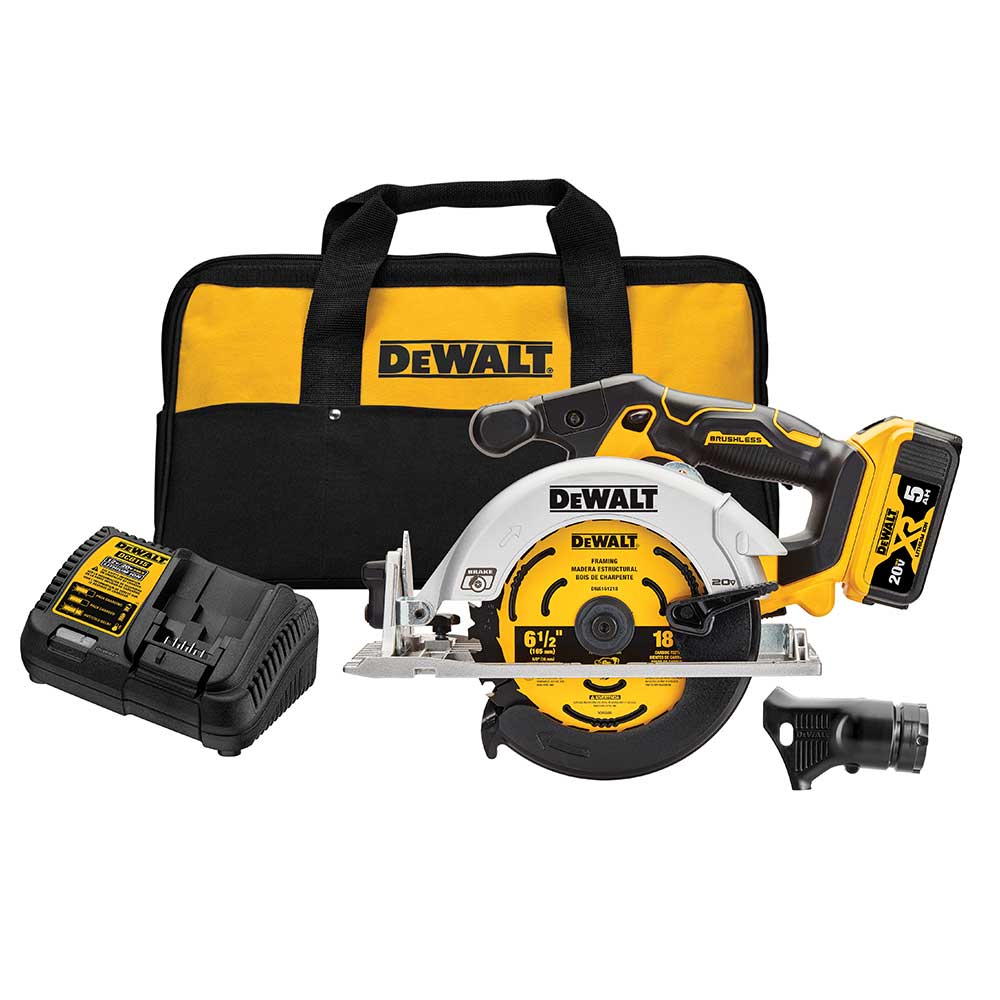 DeWALT DCS565P1 20V MAX 6-1/2 Brushless Cordless Li-Ion Circular Saw Kit