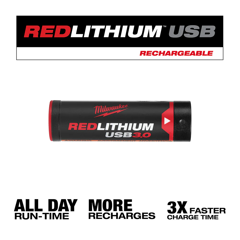 Milwaukee 48-11-2131 REDLITHIUM Lithium-Ion Rechargeable USB 3.0Ah Battery