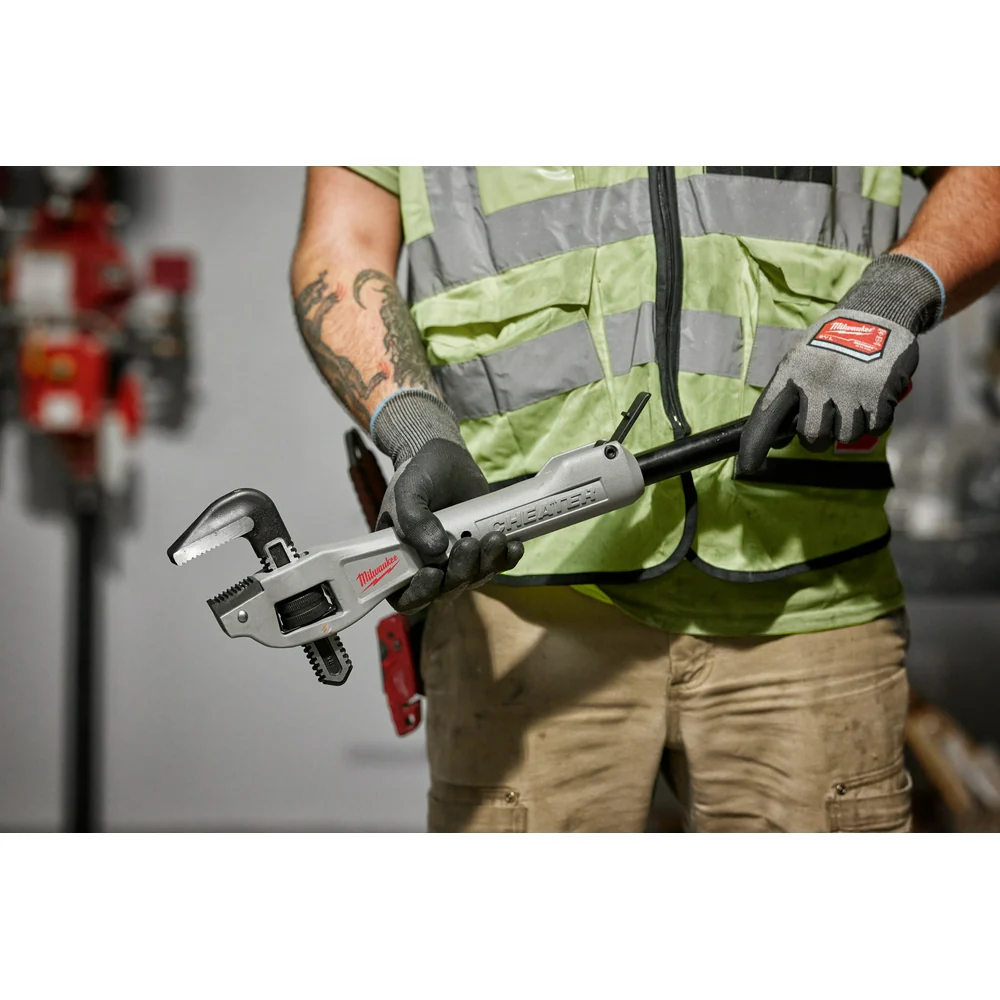 Milwaukee 48-22-7322 CHEATER Aluminum Offset Adaptable Pipe Wrench w/Quick Slide
