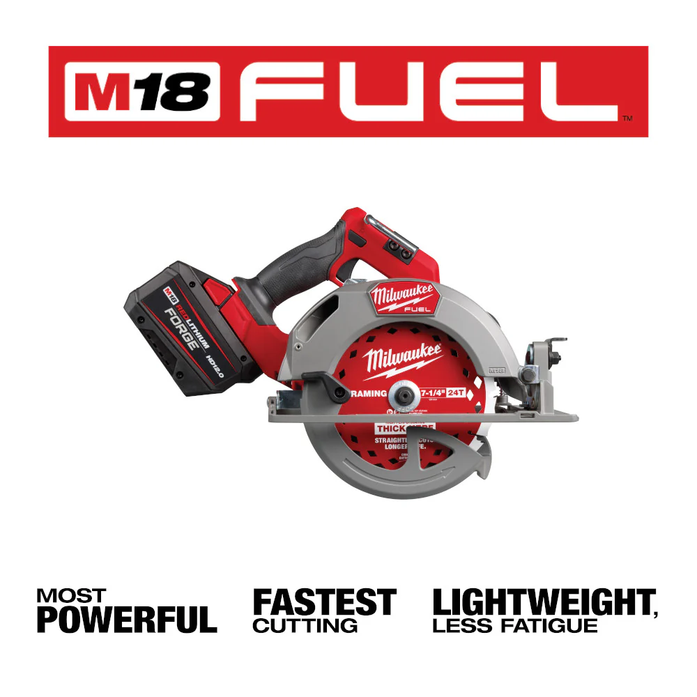 Milwaukee 2834-21HD M18 FUEL 18V 7-1/4 Cordless Lithium-Ion Circular Saw Kit