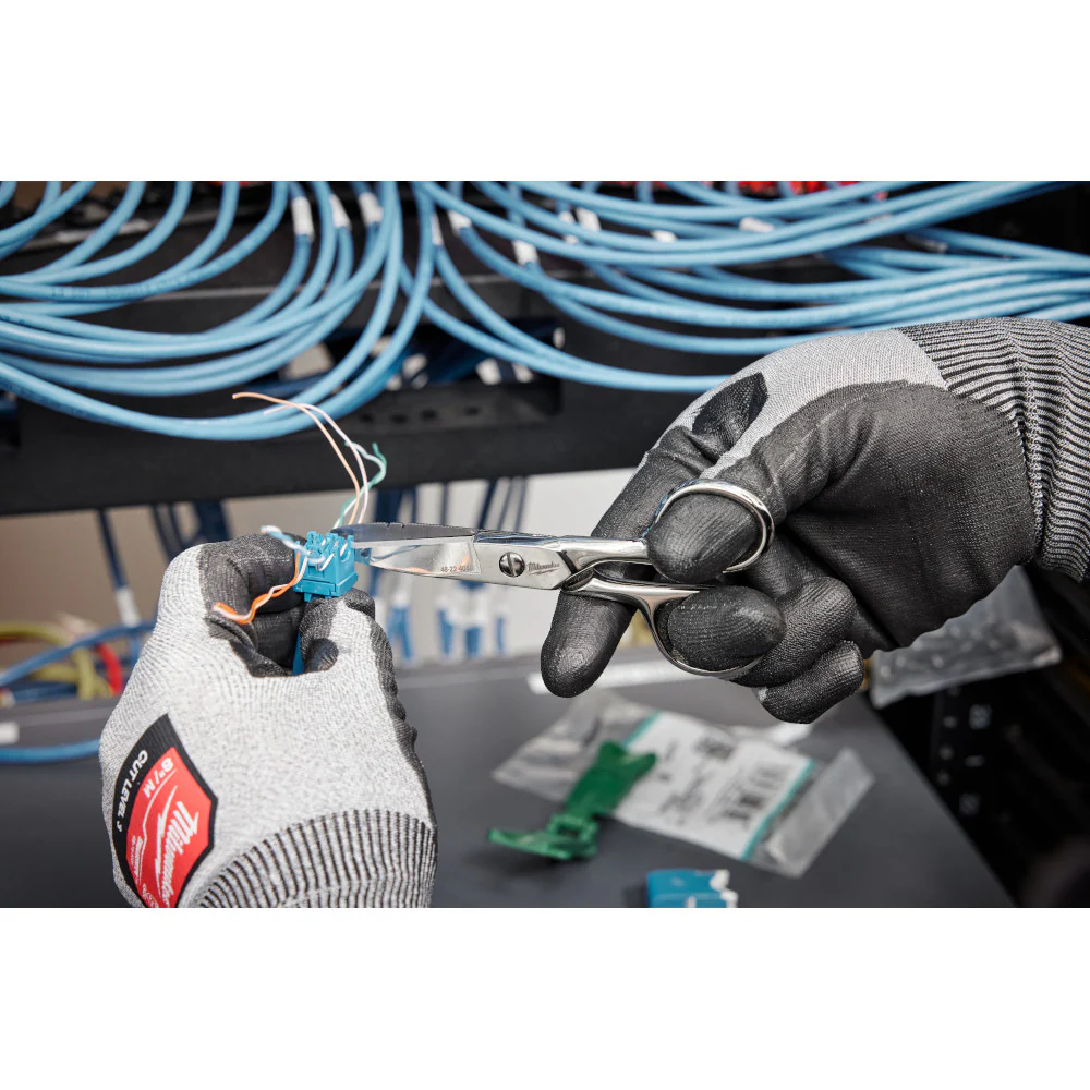 Milwaukee 48-22-4048 Durable Sharp Steel Electrician Scissors