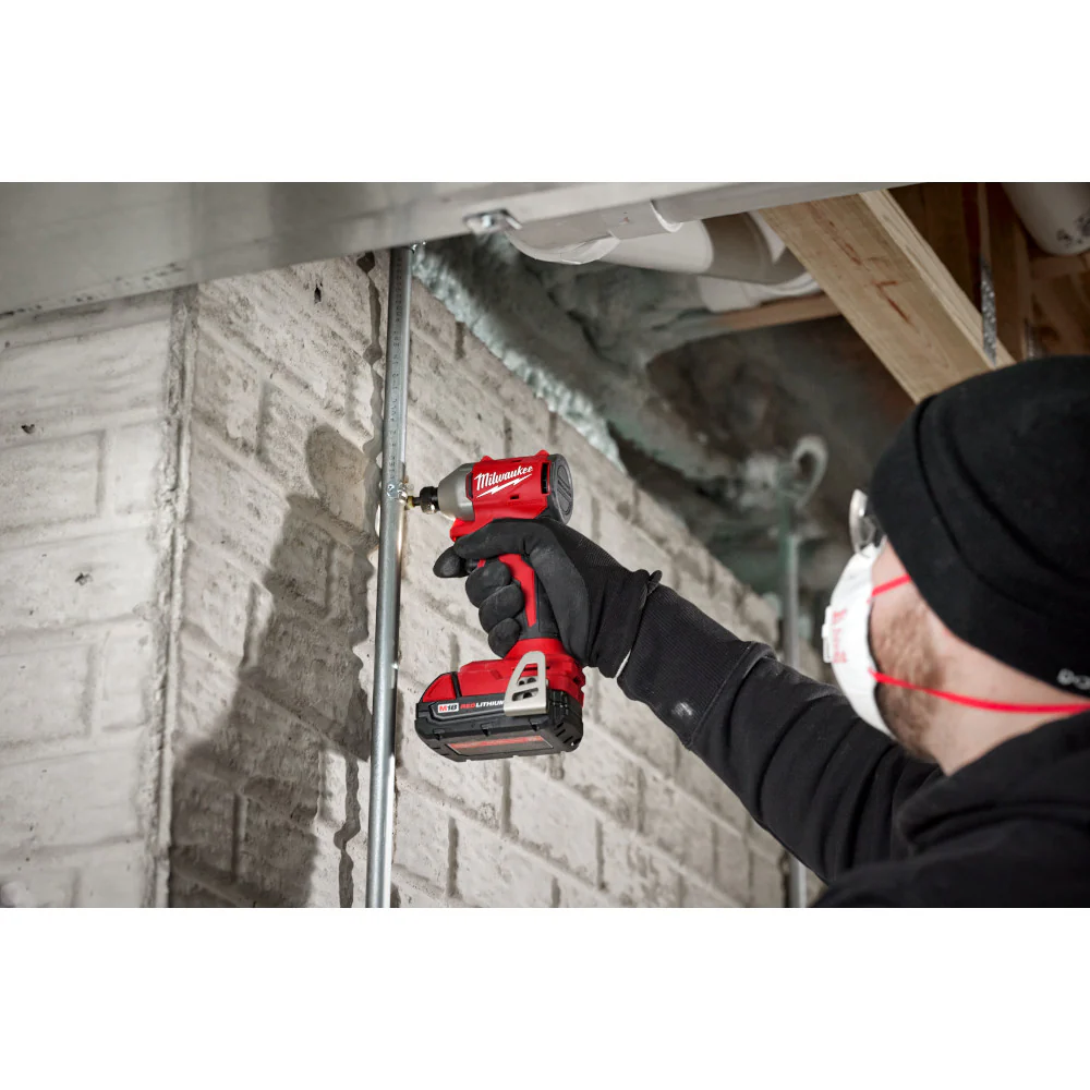 Milwaukee 3650-20 M18 18V 1/4 Compact Brushless Hex Impact Driver - Bare Tool