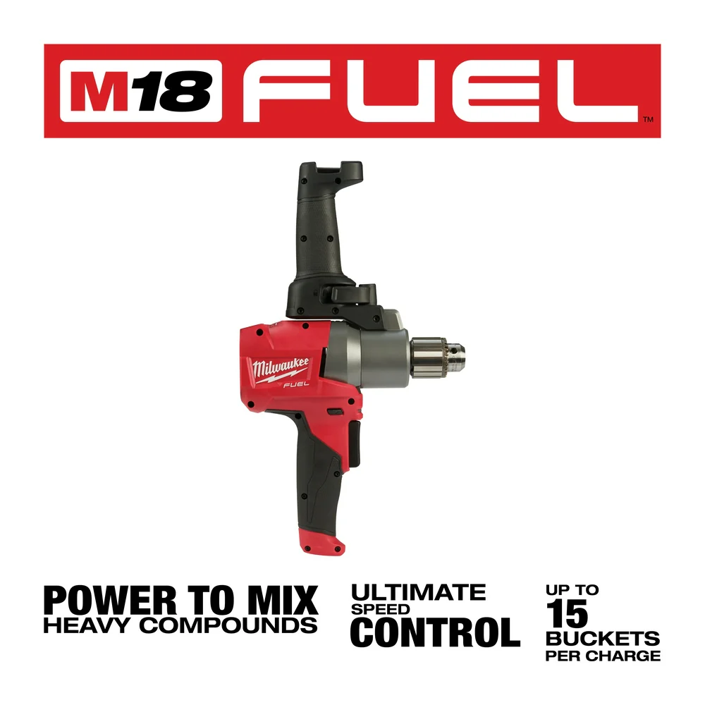 Milwaukee 2810-20 M18 FUEL 18V 1/2-Inch Variable-Speed Mud Mixer - Bare Tool
