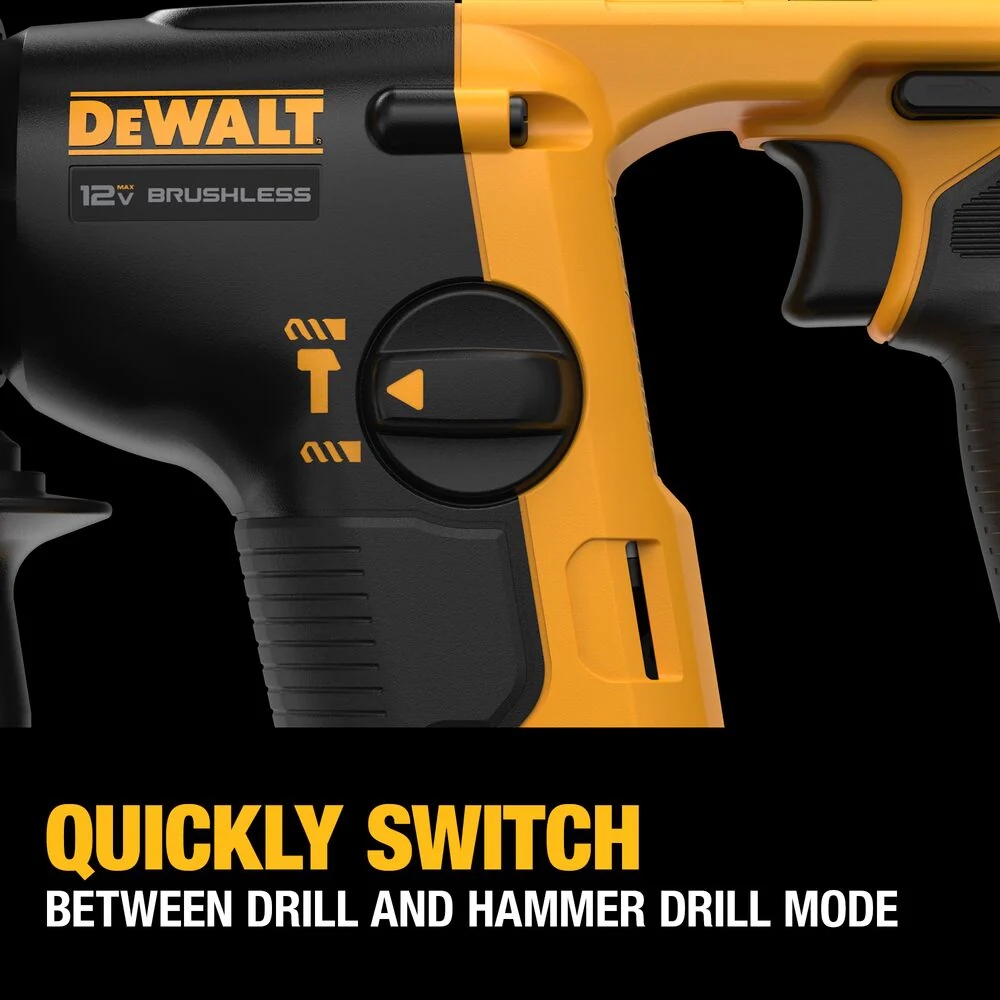 DeWALT DCH072B 12V XTREME MAX 9/16 Brushless Rotary Hammer - Bare Tool