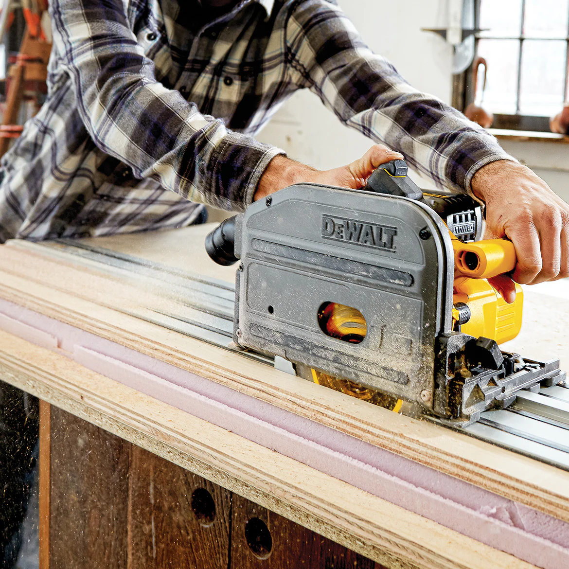 DeWALT DCS520B 60V 6-1/2 Li-Ion Anti-Kickback Cordless Track Saw - Bare Tool