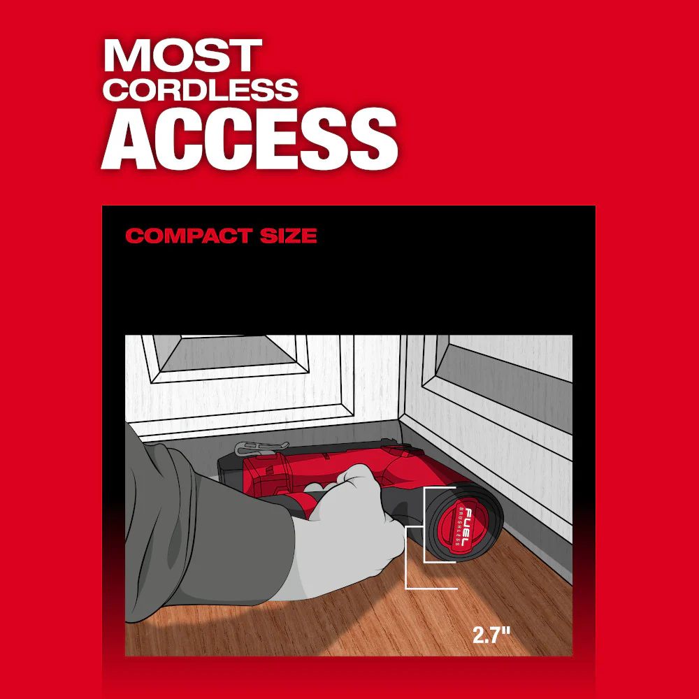 Milwaukee 2541-20SK M12 FUEL 12V 18 Gauge Brad Nailer w/ 2AH Battery/Charger