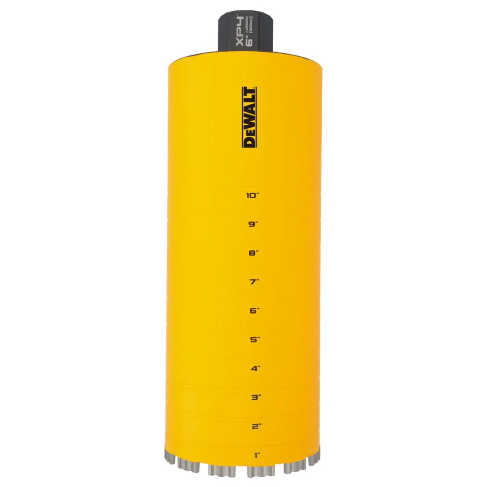 DeWALT DW55024 6 X 15 Cordless Diamond Core Bit w/ Recessed Grooves