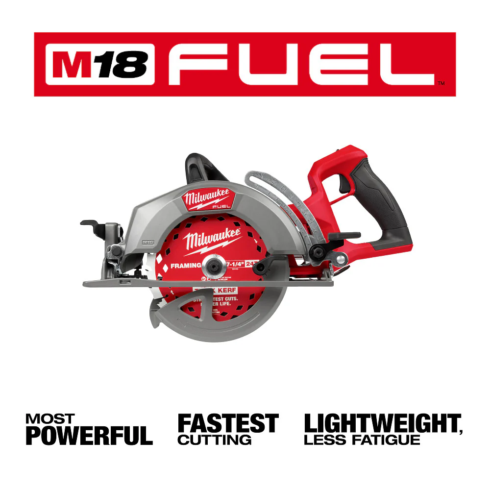 Milwaukee 2930-20 M18 FUEL 18V 7-1/4 Rear Handle Circular Saw - Bare Tool