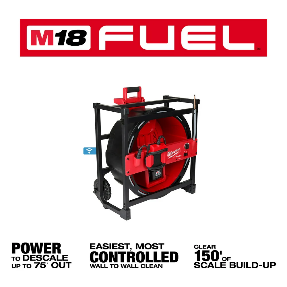 Milwaukee 2819-22 M18 FUEL 18V High Speed Chain Snake Kit for 1-1/2 � 4 Pipes