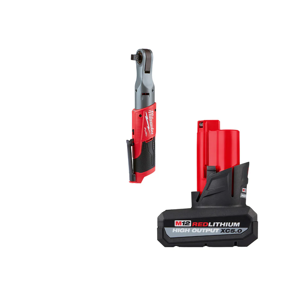 Milwaukee 2558-20x5HO M12 FUEL 12V 1/2 Ratchet w/ 5AH Battery