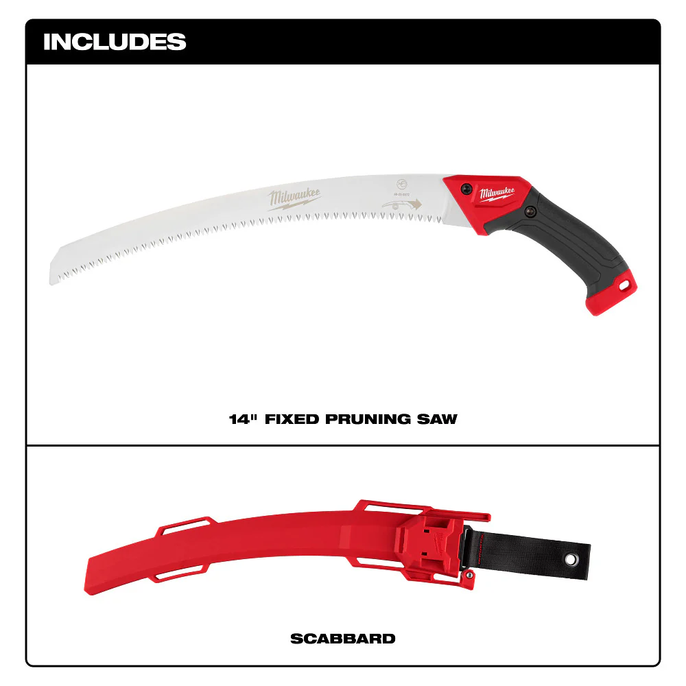 Milwaukee 48-22-9372 14 Heavy Duty Fixed Pruning Saw