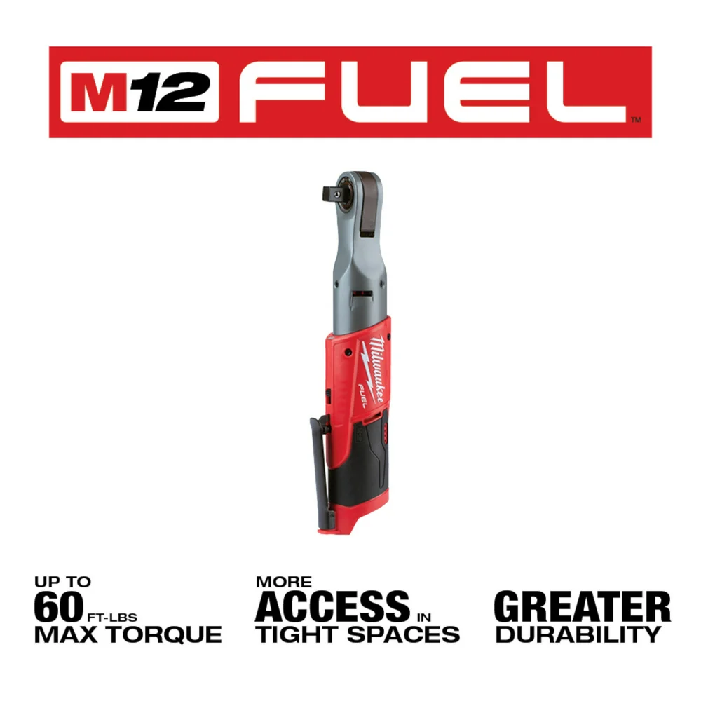 Milwaukee 2558-20x5HO M12 FUEL 12V 1/2 Ratchet w/ 5AH Battery