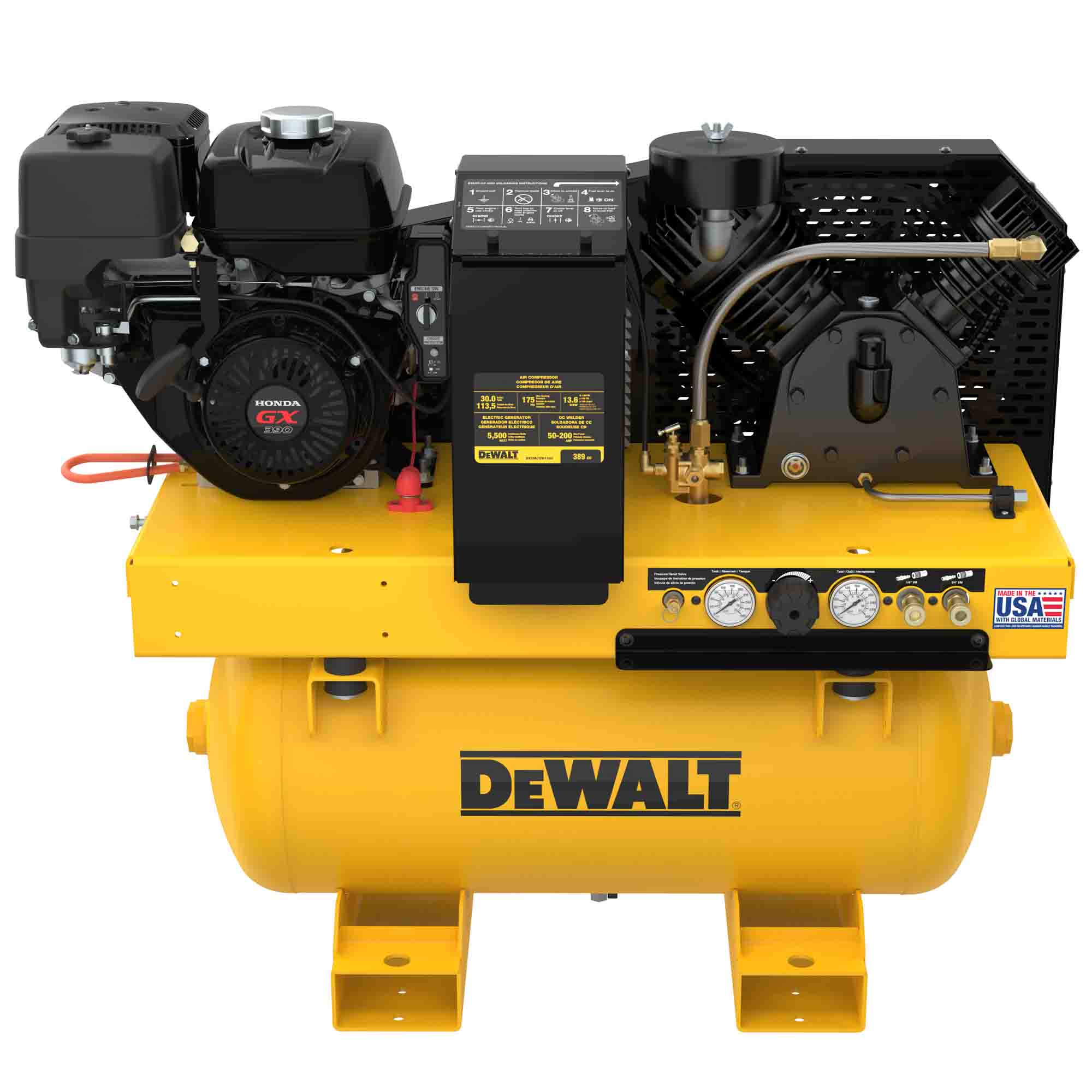 DeWALT DXCMCGW1330 30 Gallon 3 in 1 Comp/Generator/Welder Truck Mount Compressor