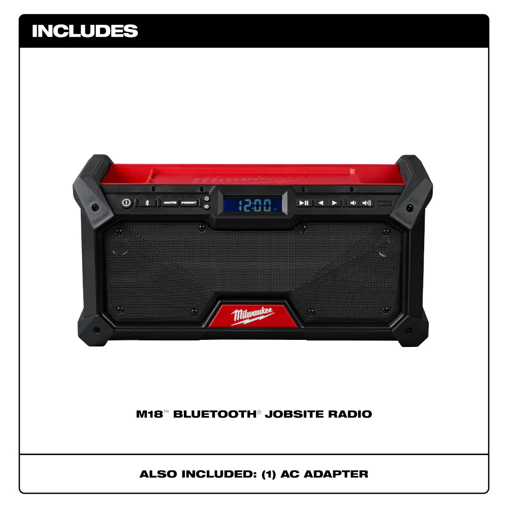 Milwaukee 2952-20 M18 18V Bluetooth Jobsite Radio - Bare Tool