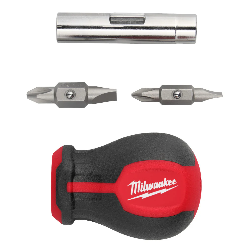 Milwaukee 48-22-2763 2pc 11-in-1 Multi-Bit Screwdriver and 6-in-1 Stubby Multi
