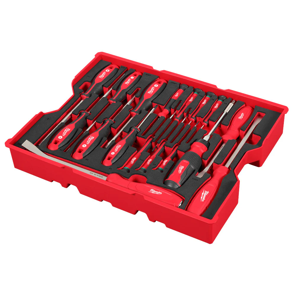 Milwaukee 48-22-0158 Screwdriver/Pry Bar Set w/ PACKOUT Storage Drawer - 17PC