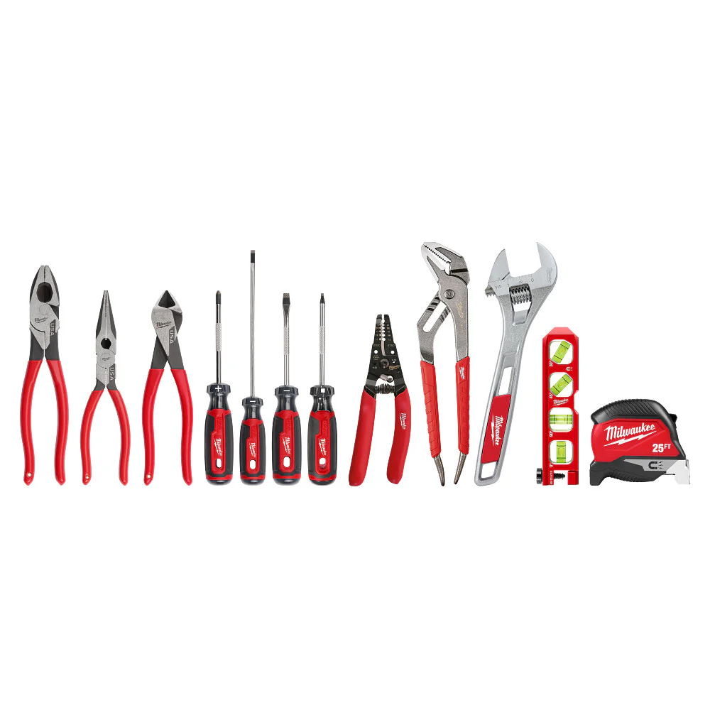 Milwaukee 48-22-0144 Electrical Hand Tool Set - 12 Piece