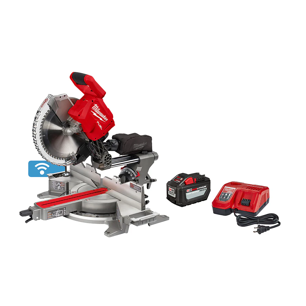 Milwaukee 2739-21HD M18 FUEL 18V 12 Dual Bevel Sliding Compound Miter Saw Kit