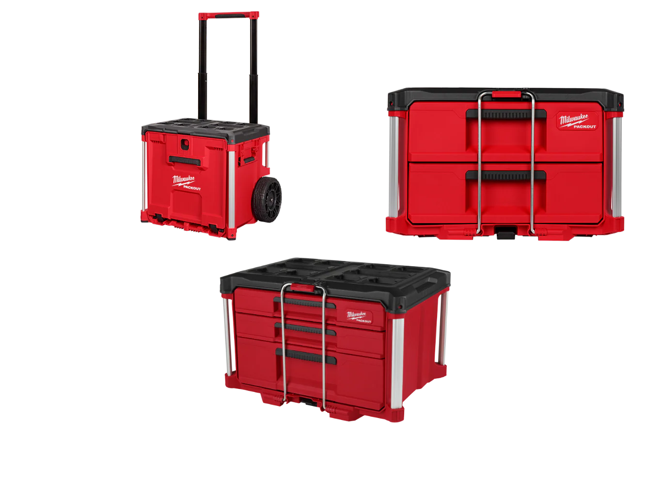 Milwaukee 48-22-8420 PACKOUT Rolling Drawer Tool Box with 2 Drawer Boxes