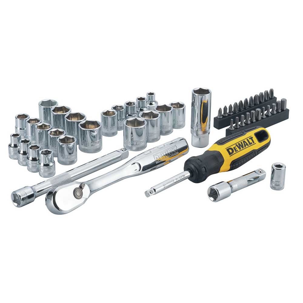 DeWALT DWMT81611T 3/8'' Mechanics Nano Bit Tool Set. Polished Chrome (50 PC)