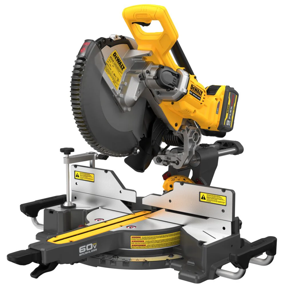 DeWALT DCS781X1 60V 12 MAX Brushless Li-Ion Double Bevel Sliding Miter Saw