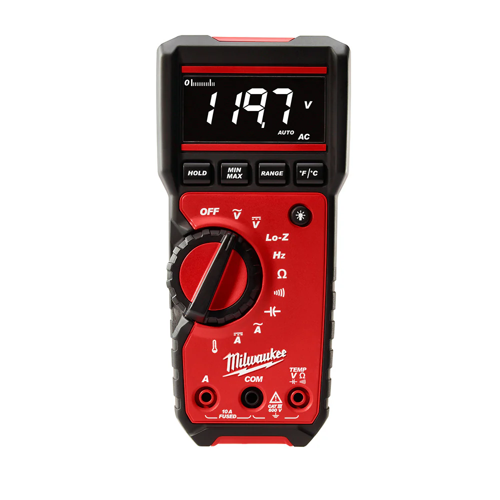 Milwaukee 2217-20 600V Multi-Measuring Durable Professional True RMS Multimeter