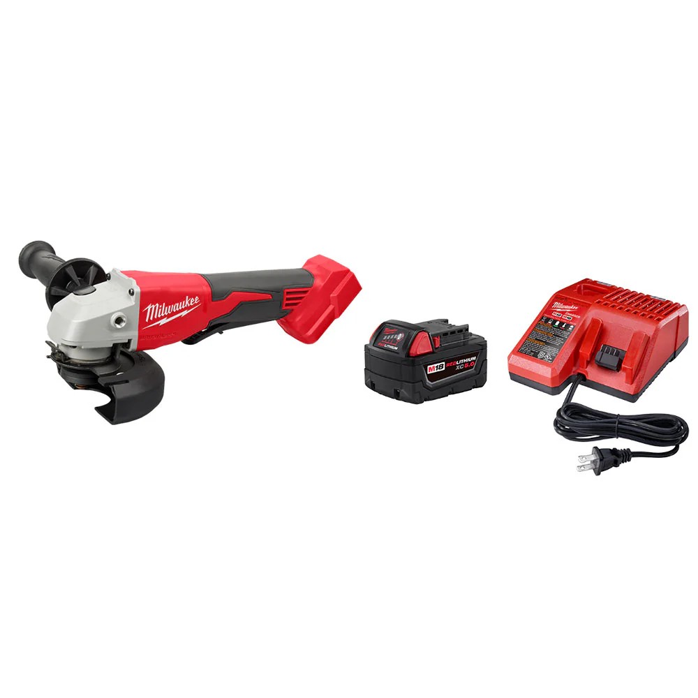 Milwaukee 2686-20SK M18 18V 4-1/2 / 5 Cordless Grinder w/ 5AH Battery/Charger