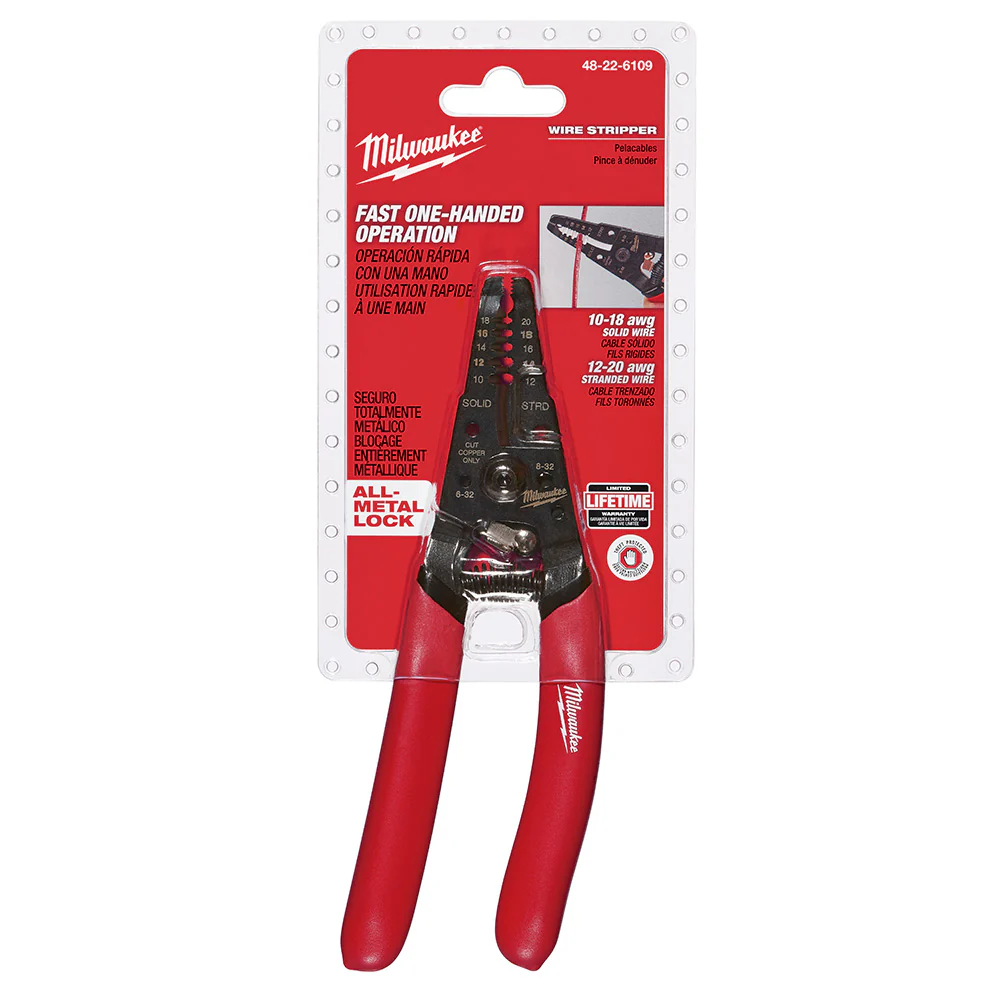 Milwaukee 48-22-6109 7-1/8 Wire Stripper / Cutter for Solid and Stranded Wire