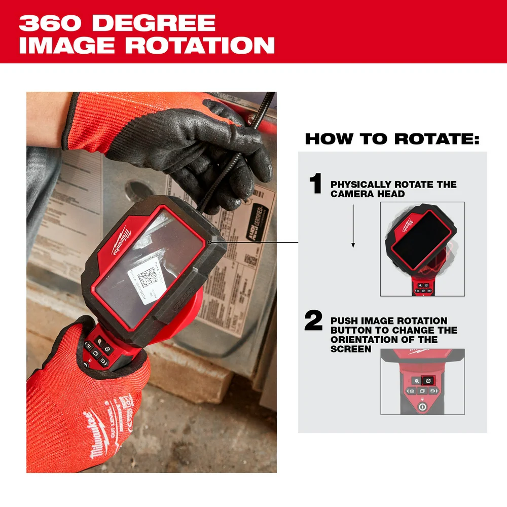 Milwaukee 2323-21 M12 12V 360 Cordless M-Spector 4' Inspection Camera