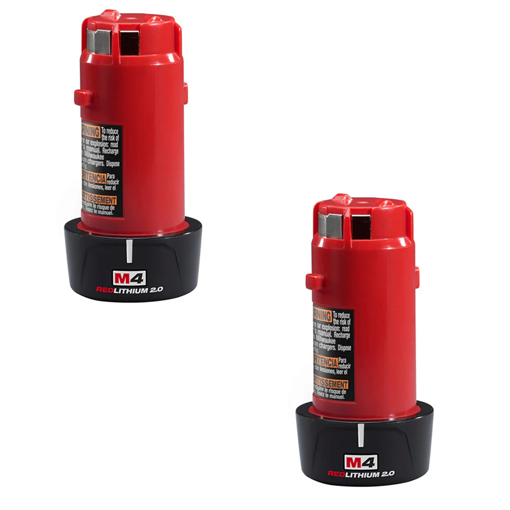 Milwaukee 2101-22 M4 4V 1/4-Inch Hex Screwdriver w/ Batteries