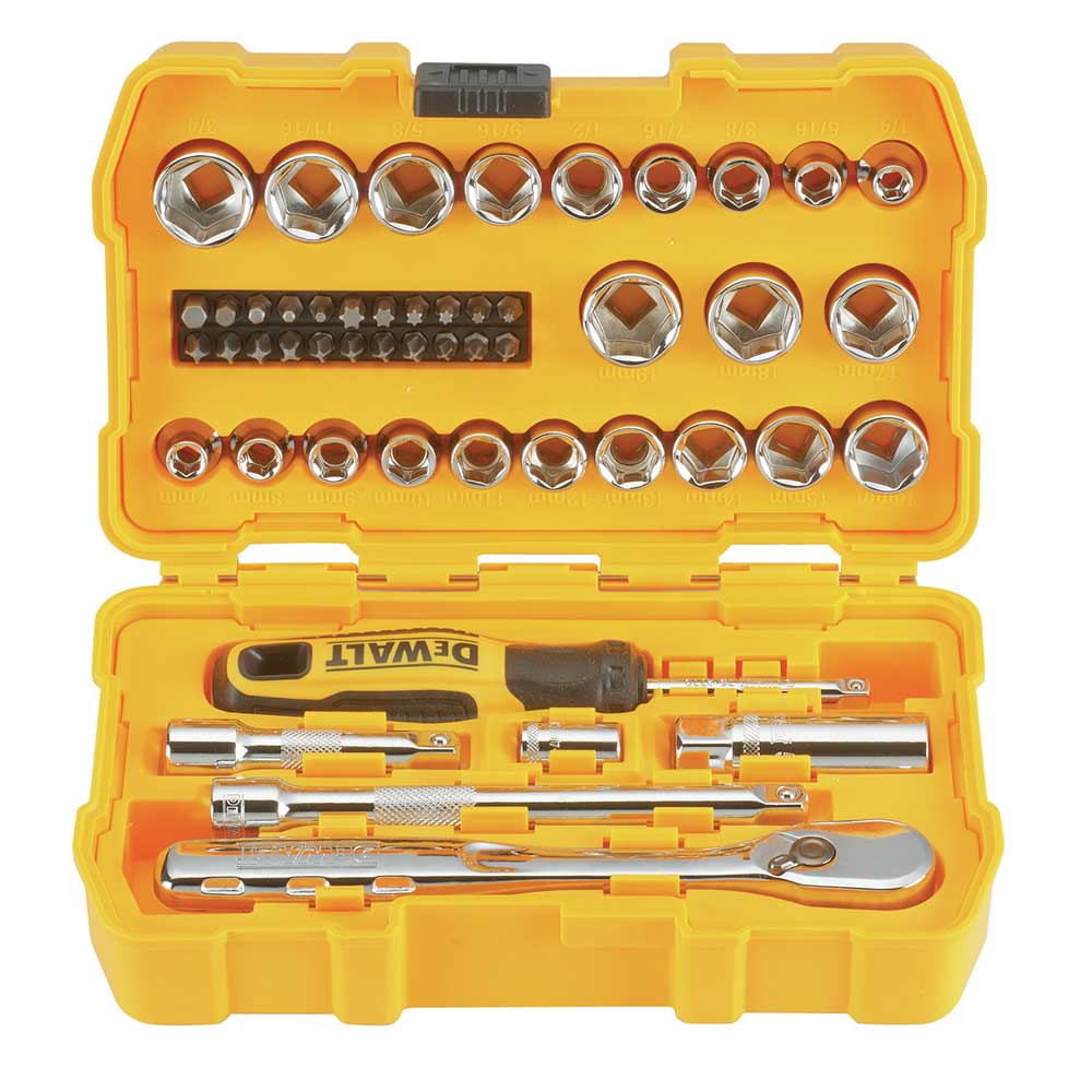 DeWALT DWMT81611T 3/8'' Mechanics Nano Bit Tool Set. Polished Chrome (50 PC)